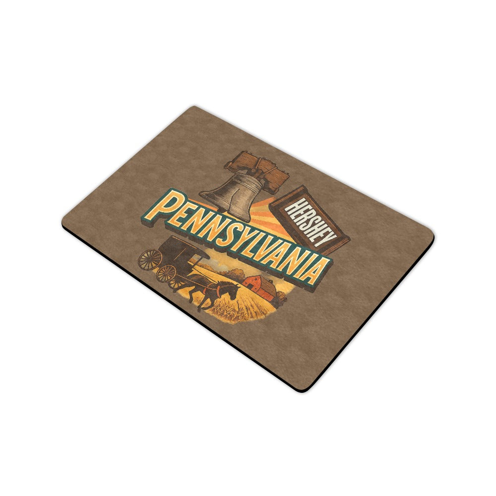 Pennsylvania Collage Doormat 23.6"x15.7"  Made In USA