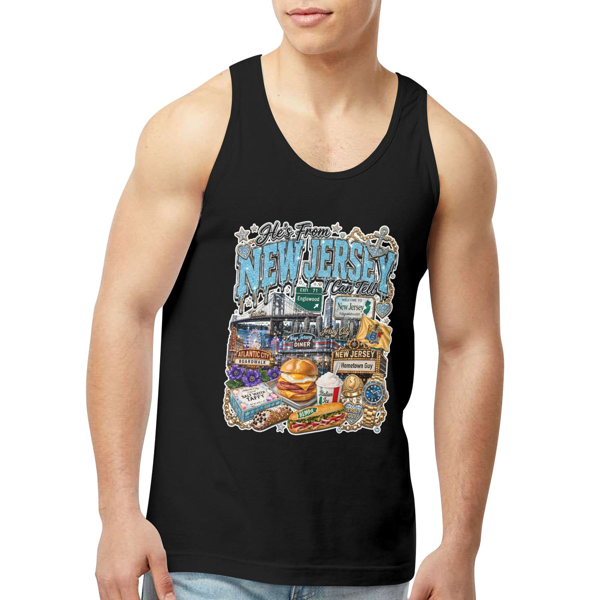 Men's Black Tank Top - Made in USA