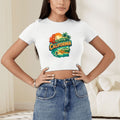 Short Sleeve California Crop Top for Women (Made in USA)