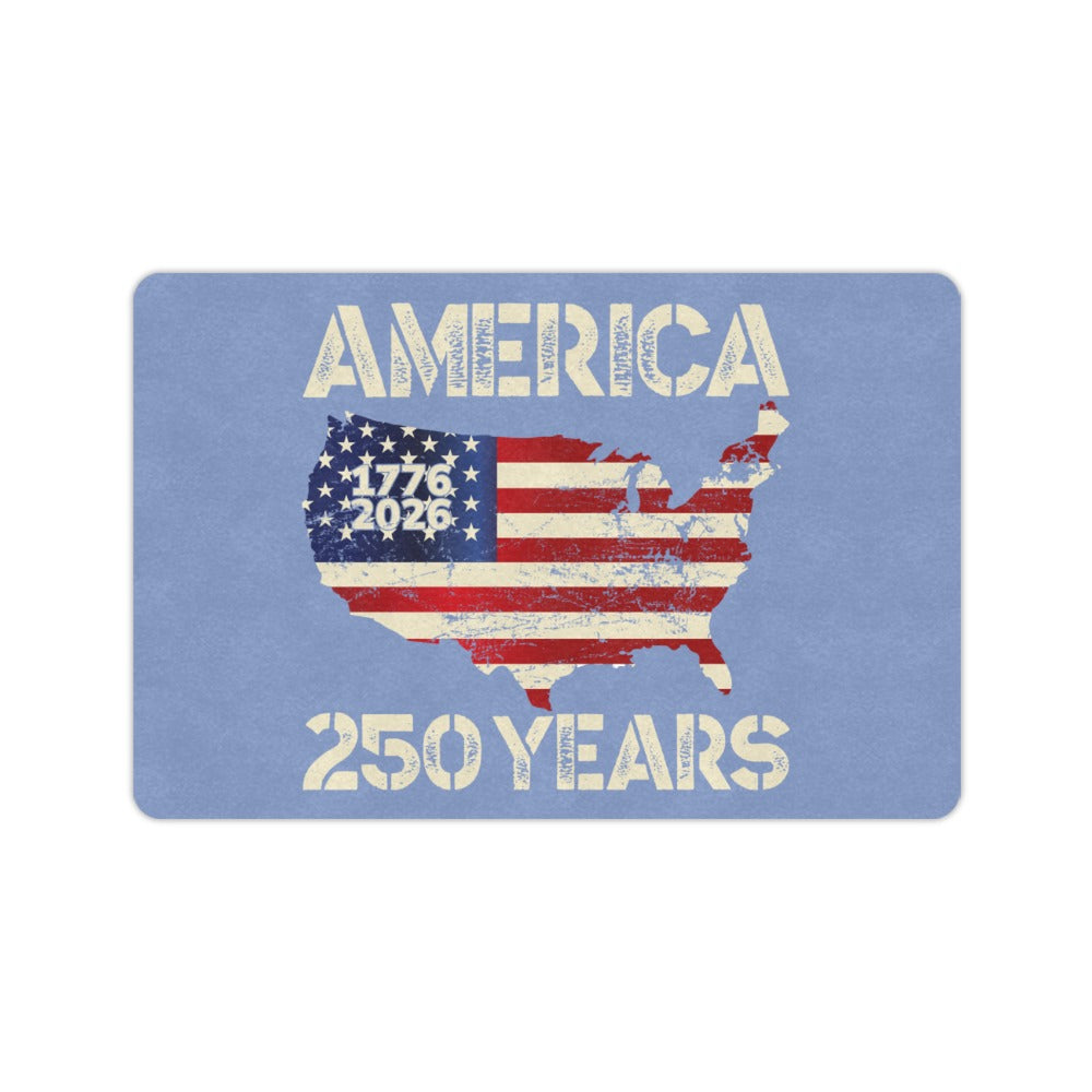 America 250 Years Doormat 23.6"x15.7" - Made In USA
