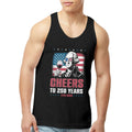 Men's Black CHEERS Tank Top - Made in USA