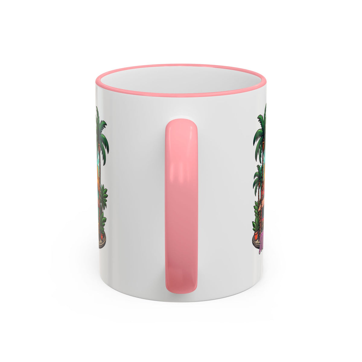 Tropical Little Havana Coffee Mug – Palm Tree Beach Scene