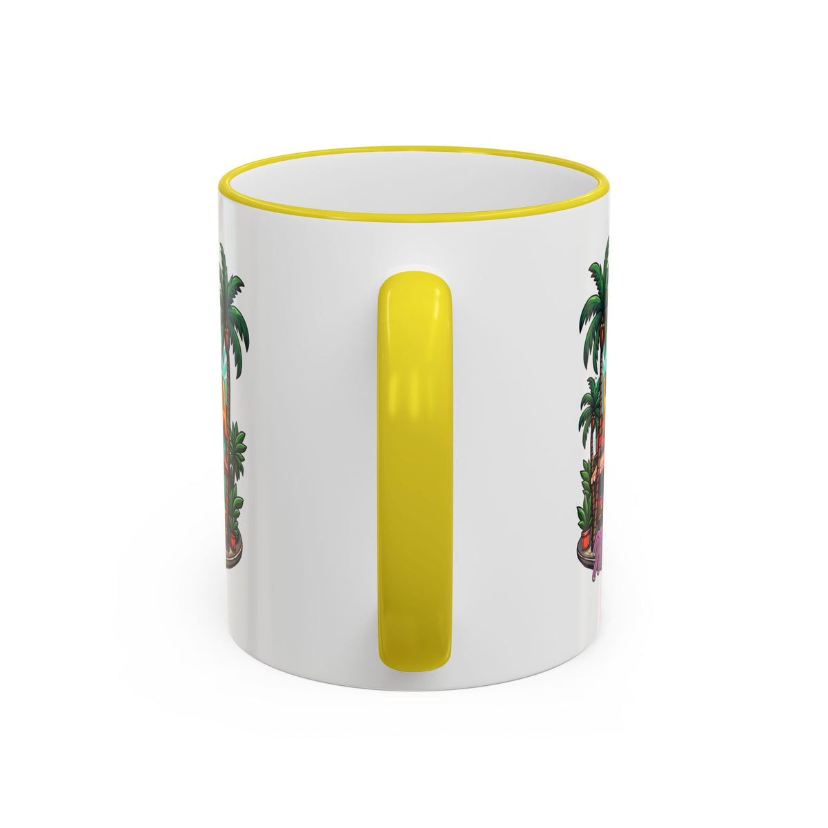 Tropical Little Havana Coffee Mug – Palm Tree Beach Scene
