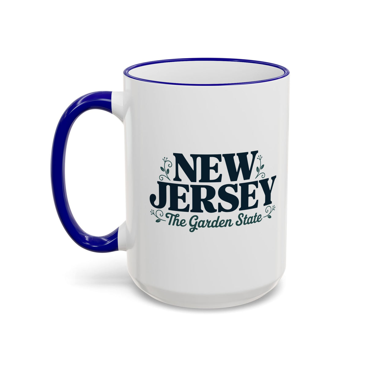 New Jersey State Pride Accent Rim & Handle Mug — 11oz/15oz
