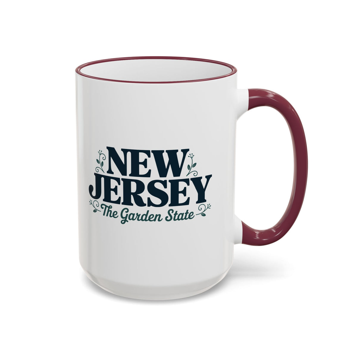 New Jersey State Pride Accent Rim & Handle Mug — 11oz/15oz