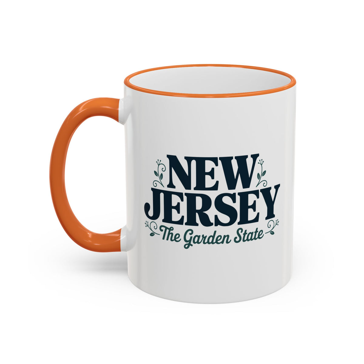 New Jersey State Pride Accent Rim & Handle Mug — 11oz/15oz