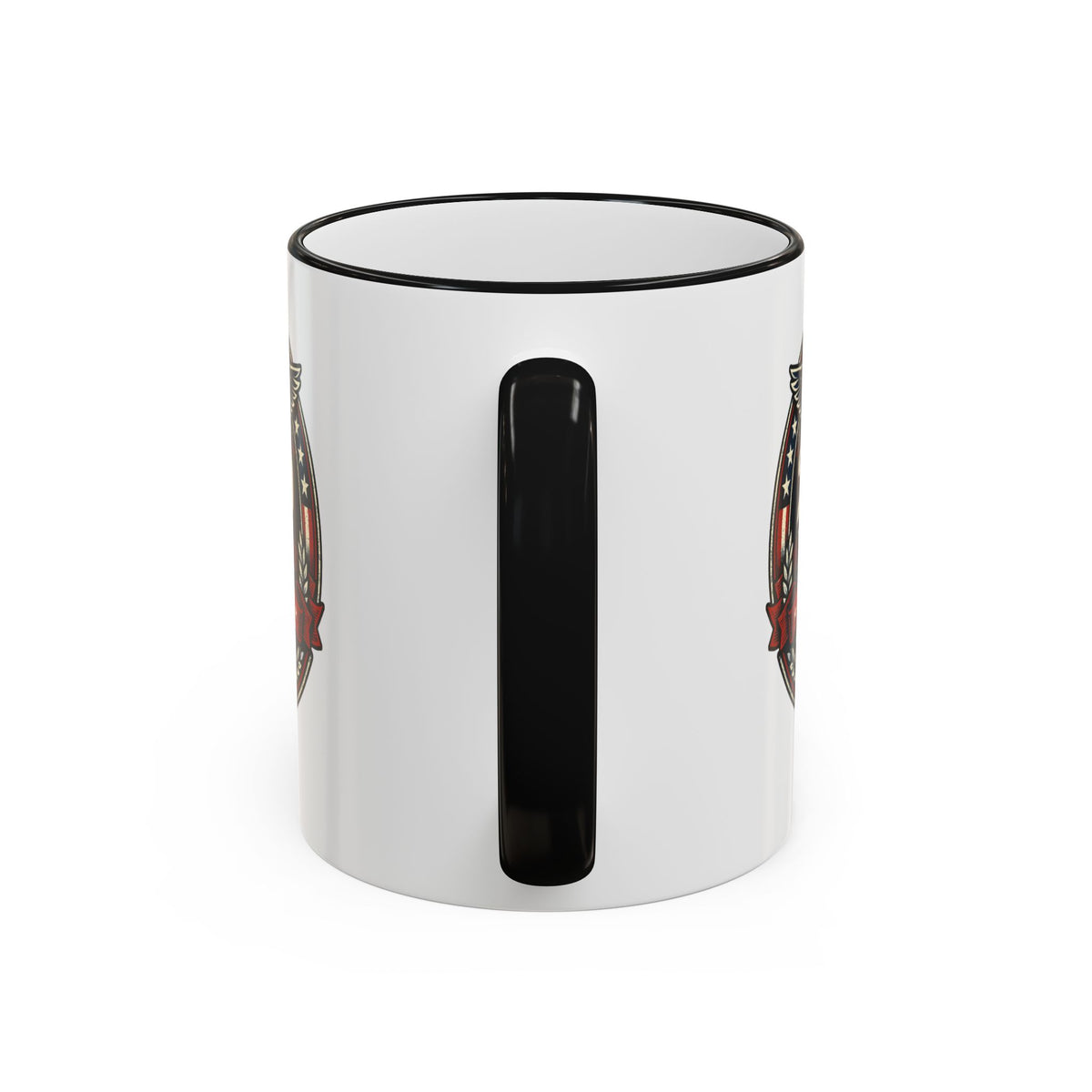 25 Years Veteran Commemorative Accent Rim Mug (11oz & 15oz) — Military/Service Anniversary