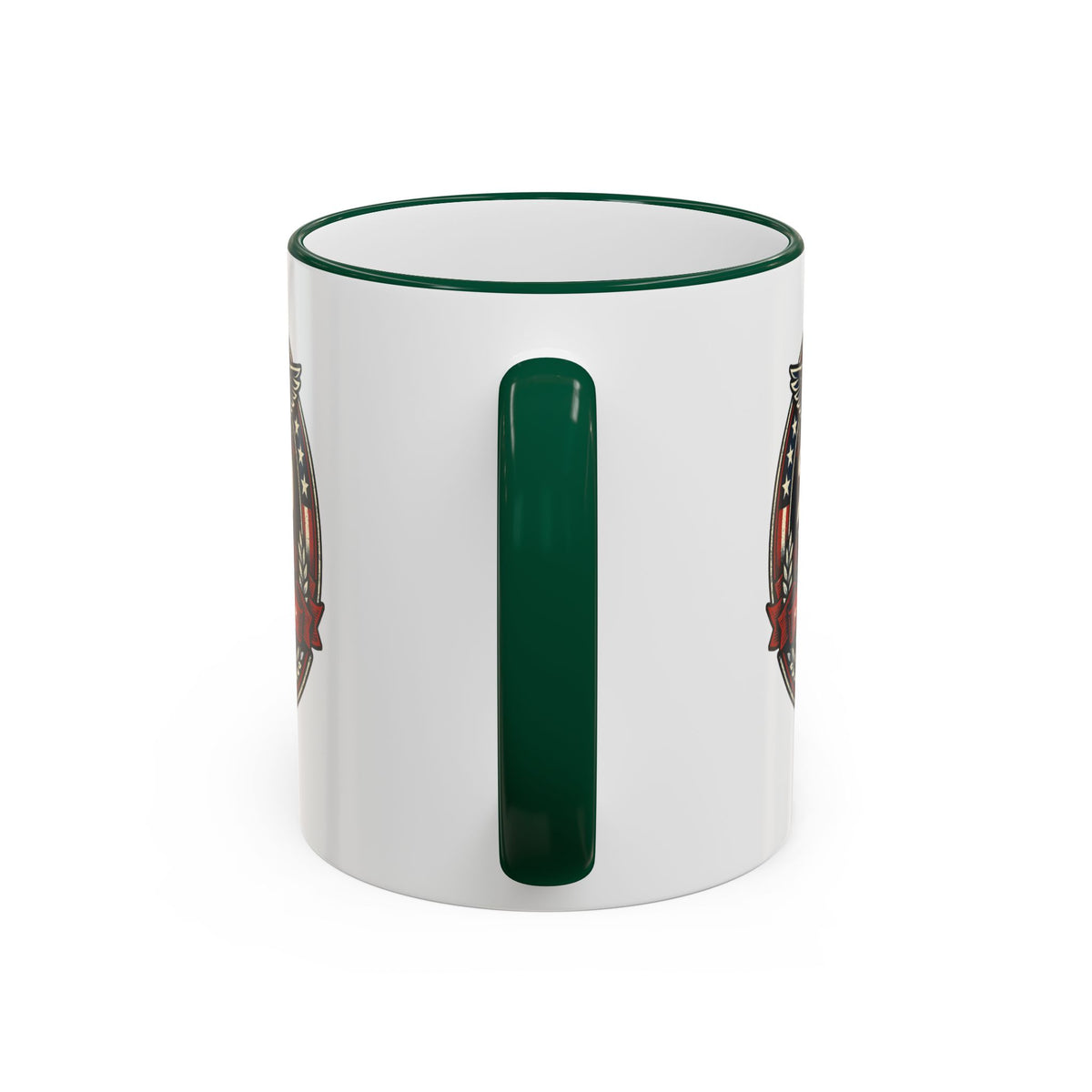 25 Years Veteran Commemorative Accent Rim Mug (11oz & 15oz) — Military/Service Anniversary