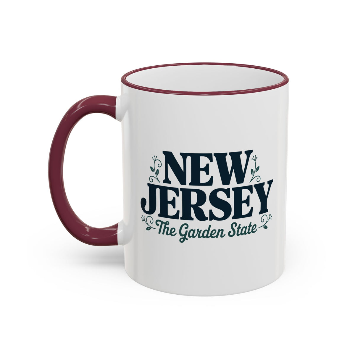New Jersey State Pride Accent Rim & Handle Mug — 11oz/15oz