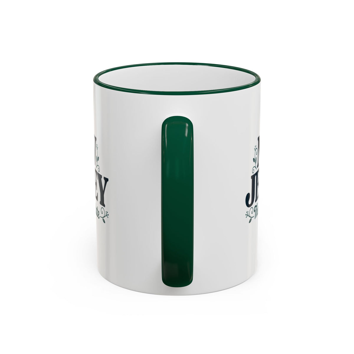 New Jersey State Pride Accent Rim & Handle Mug — 11oz/15oz