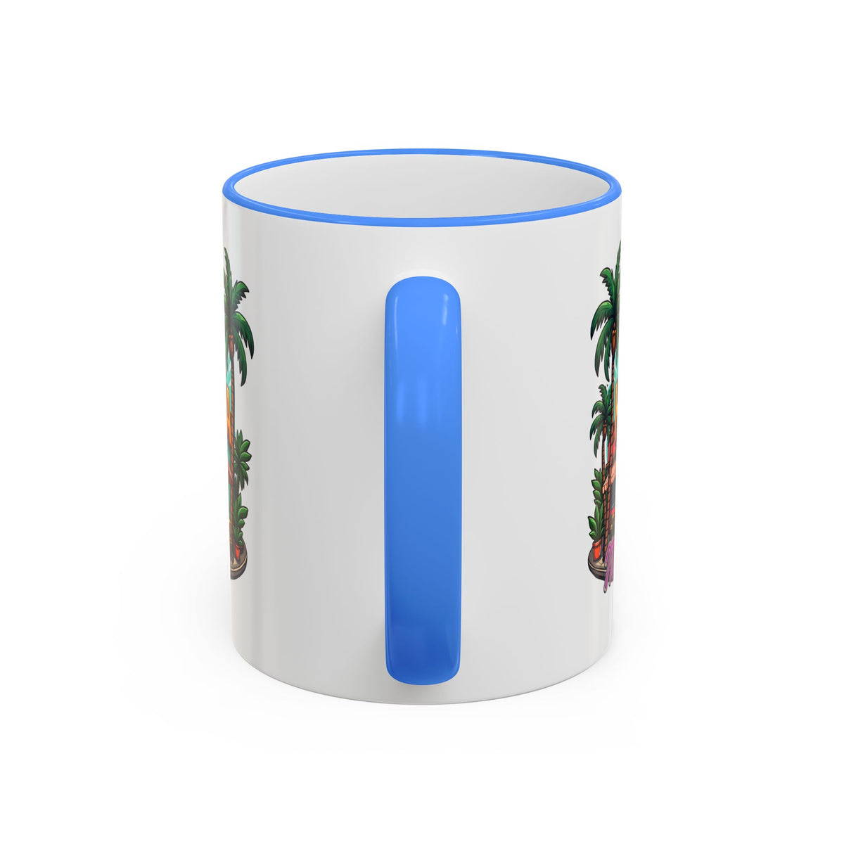 Tropical Little Havana Coffee Mug – Palm Tree Beach Scene