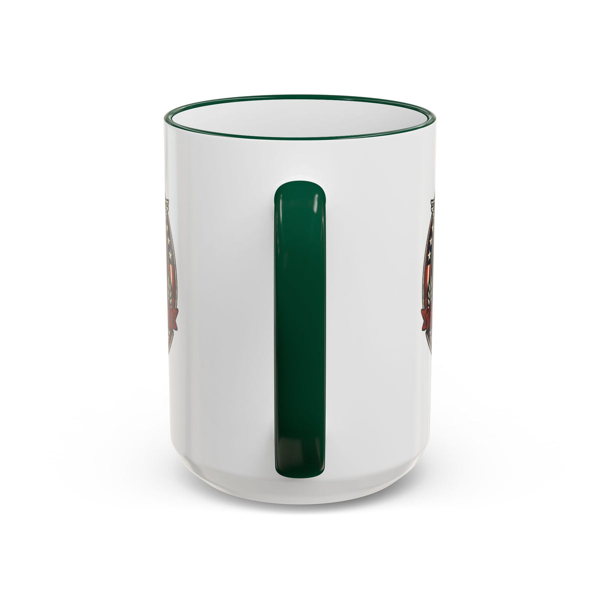 25 Years Veteran Commemorative Accent Rim Mug (11oz & 15oz) — Military/Service Anniversary