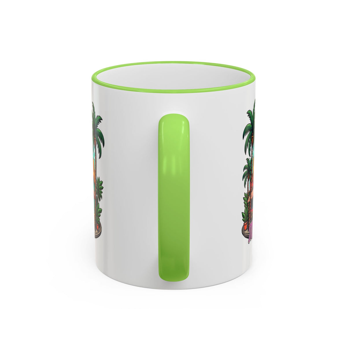Tropical Little Havana Coffee Mug – Palm Tree Beach Scene
