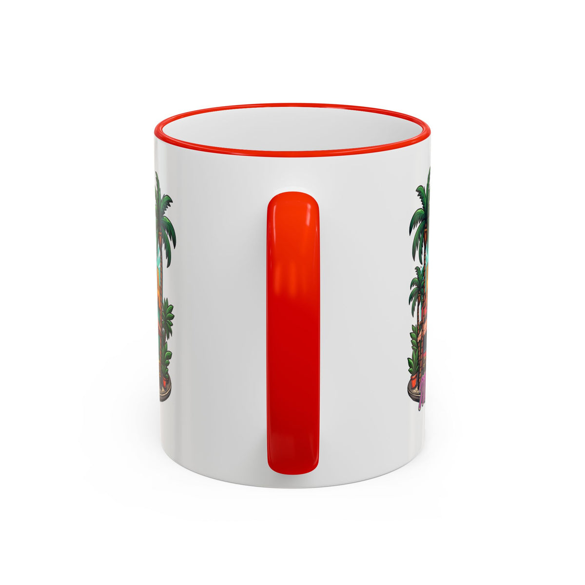 Tropical Little Havana Coffee Mug – Palm Tree Beach Scene