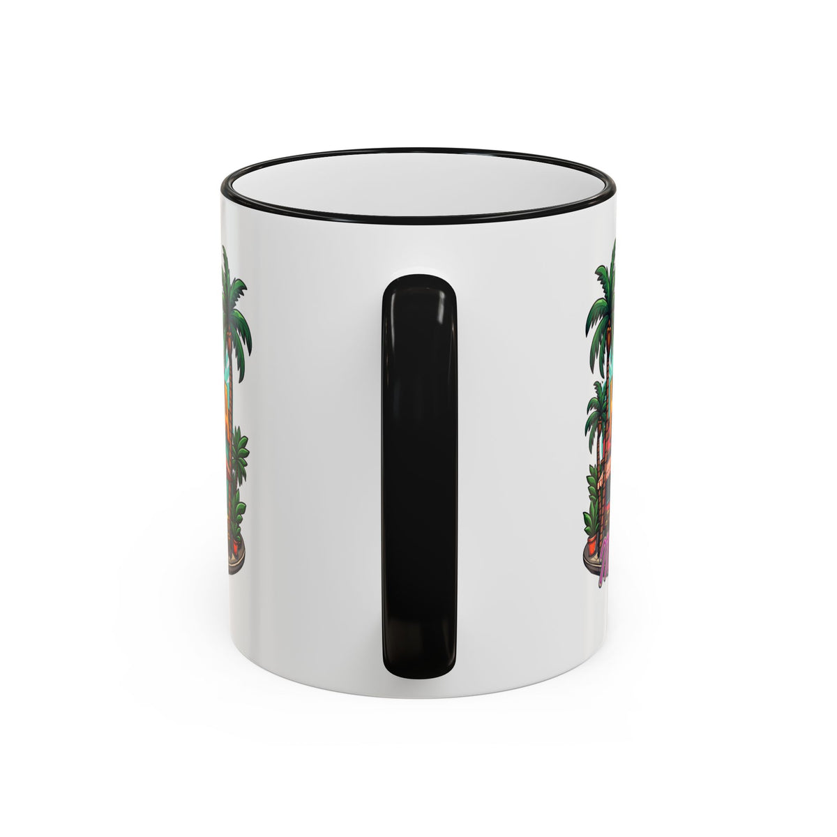 Tropical Little Havana Coffee Mug – Palm Tree Beach Scene