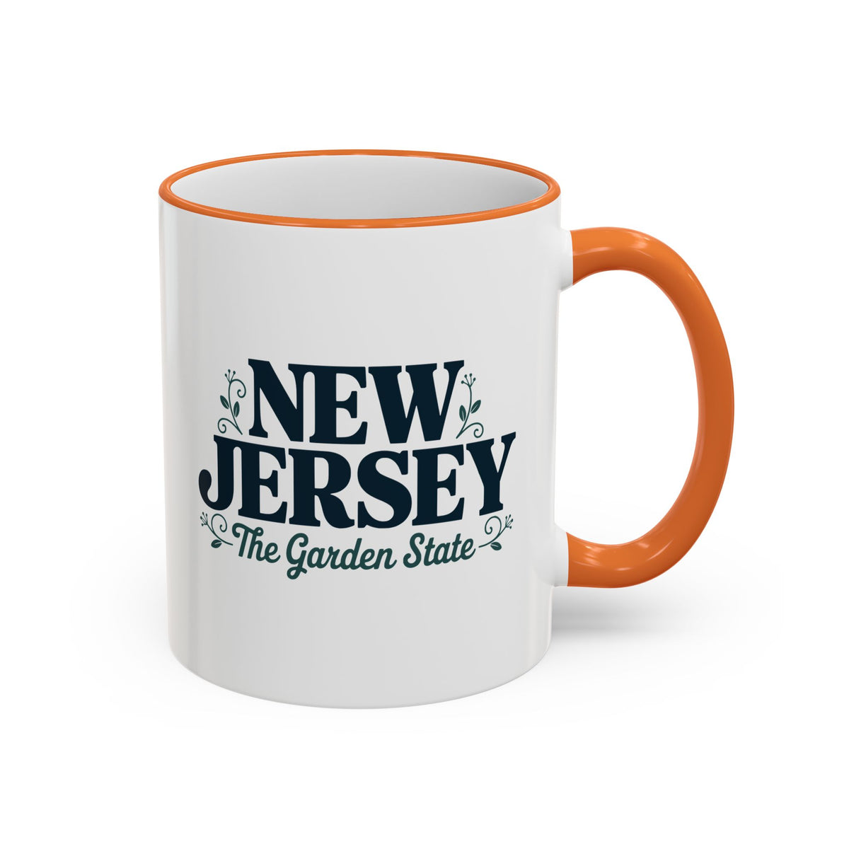 New Jersey State Pride Accent Rim & Handle Mug — 11oz/15oz