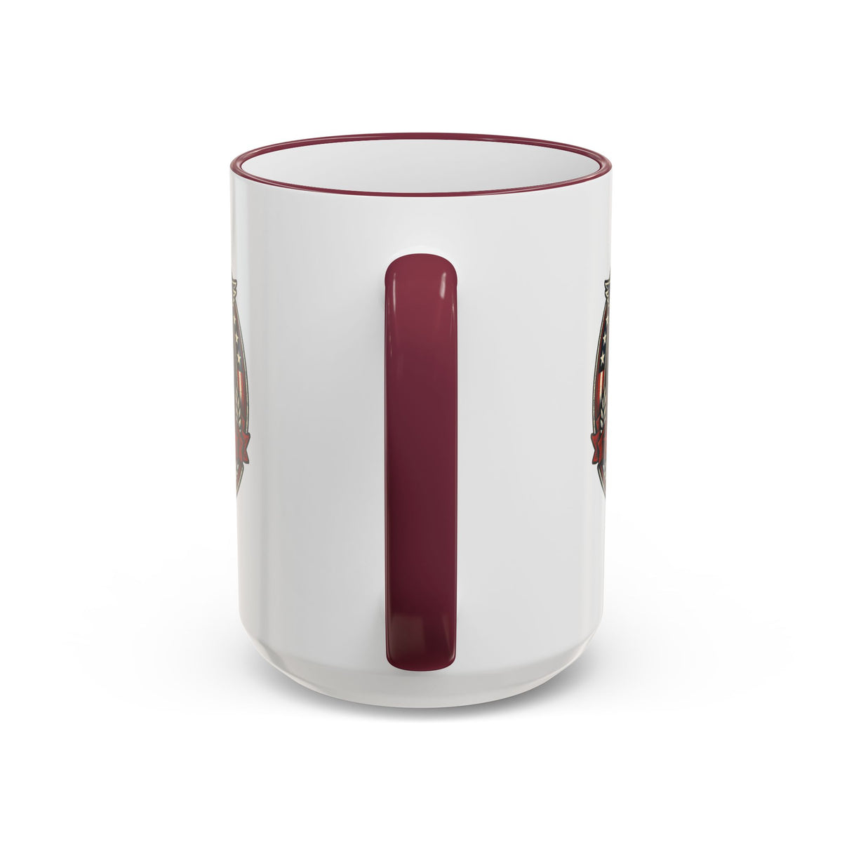 25 Years Veteran Commemorative Accent Rim Mug (11oz & 15oz) — Military/Service Anniversary