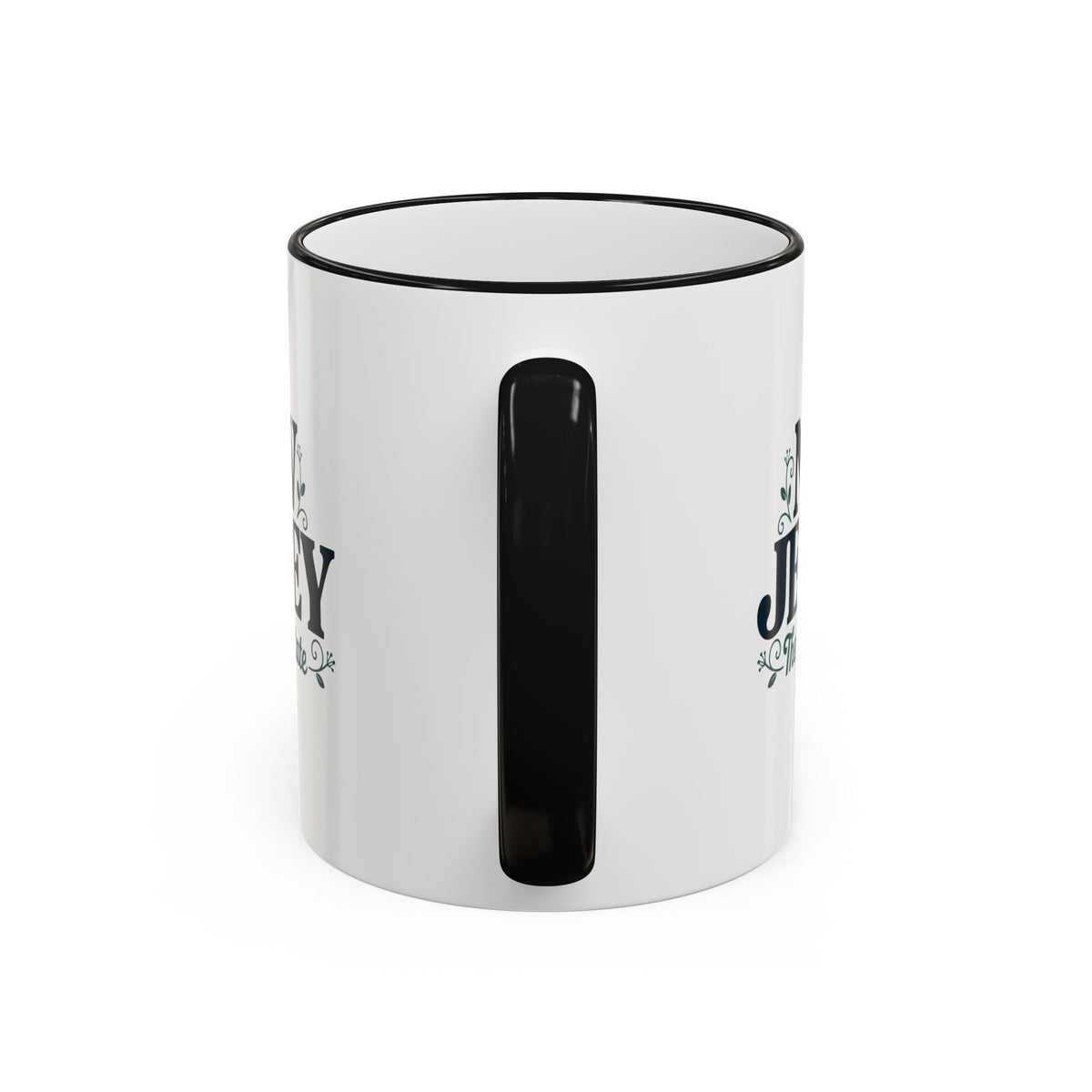 New Jersey State Pride Accent Rim & Handle Mug — 11oz/15oz