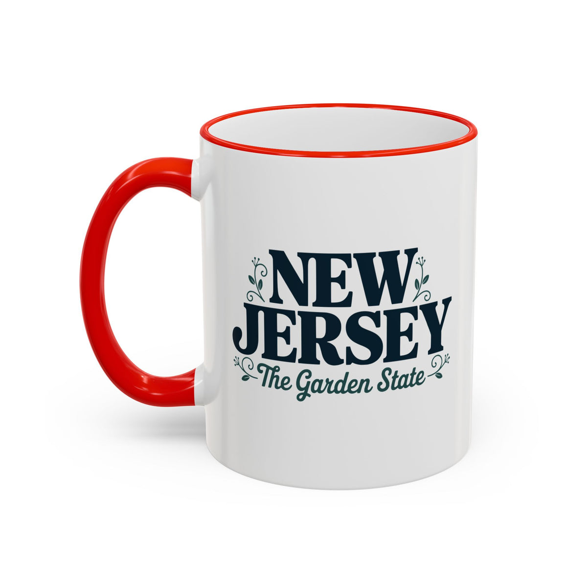 New Jersey State Pride Accent Rim & Handle Mug — 11oz/15oz