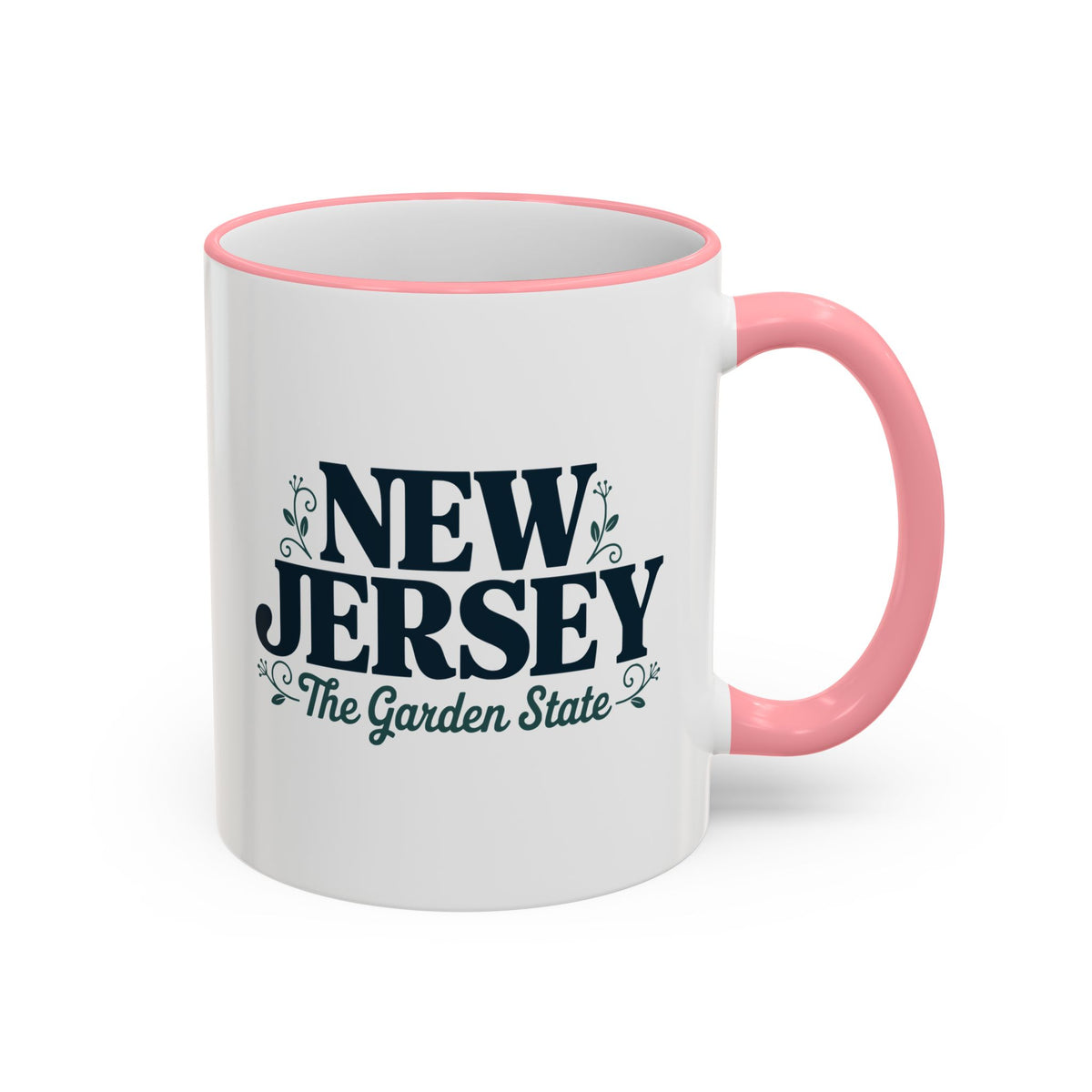 New Jersey State Pride Accent Rim & Handle Mug — 11oz/15oz