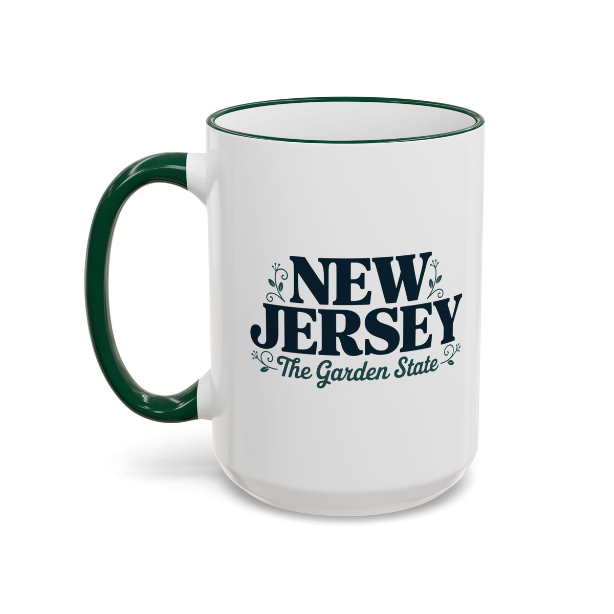 New Jersey State Pride Accent Rim & Handle Mug — 11oz/15oz