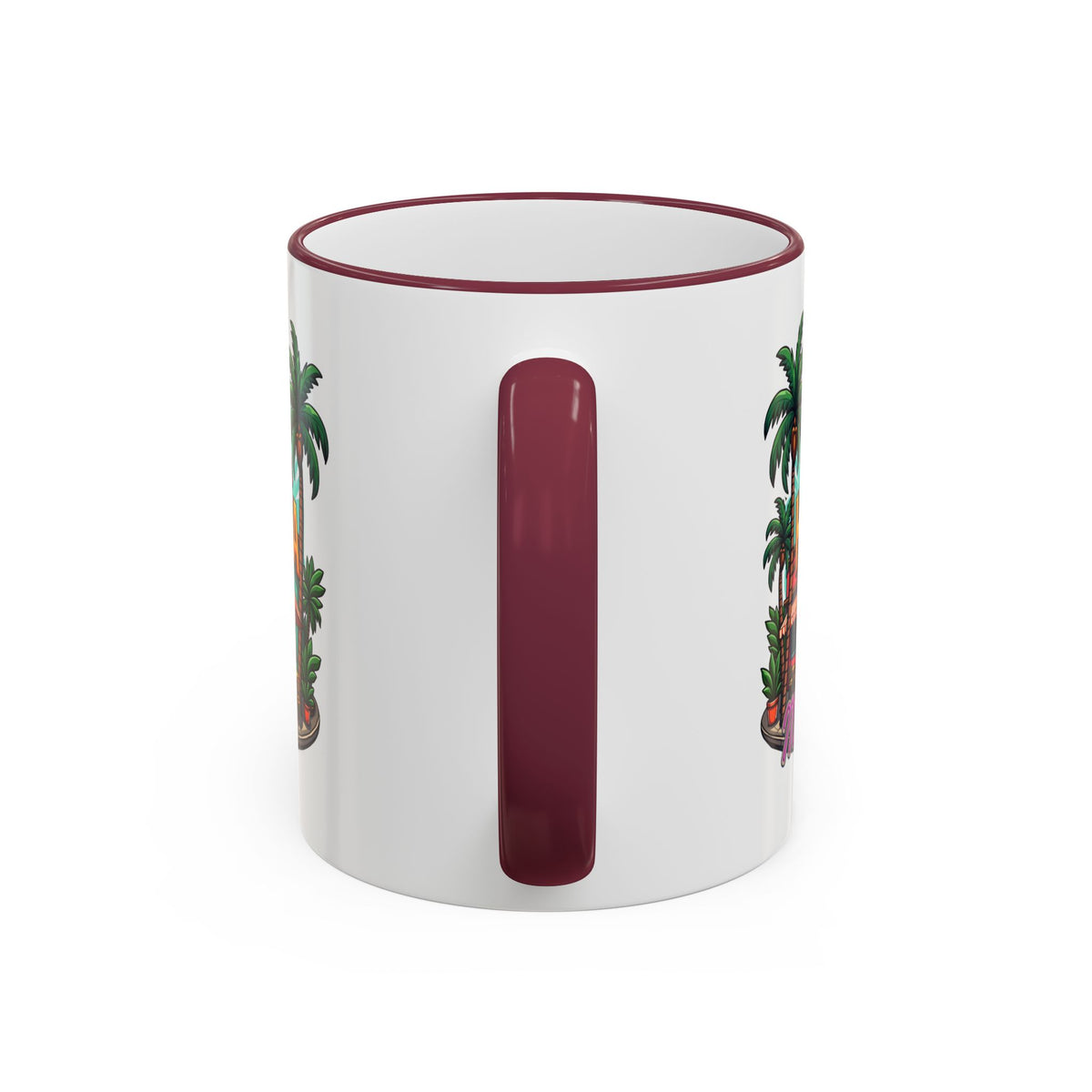 Tropical Little Havana Coffee Mug – Palm Tree Beach Scene
