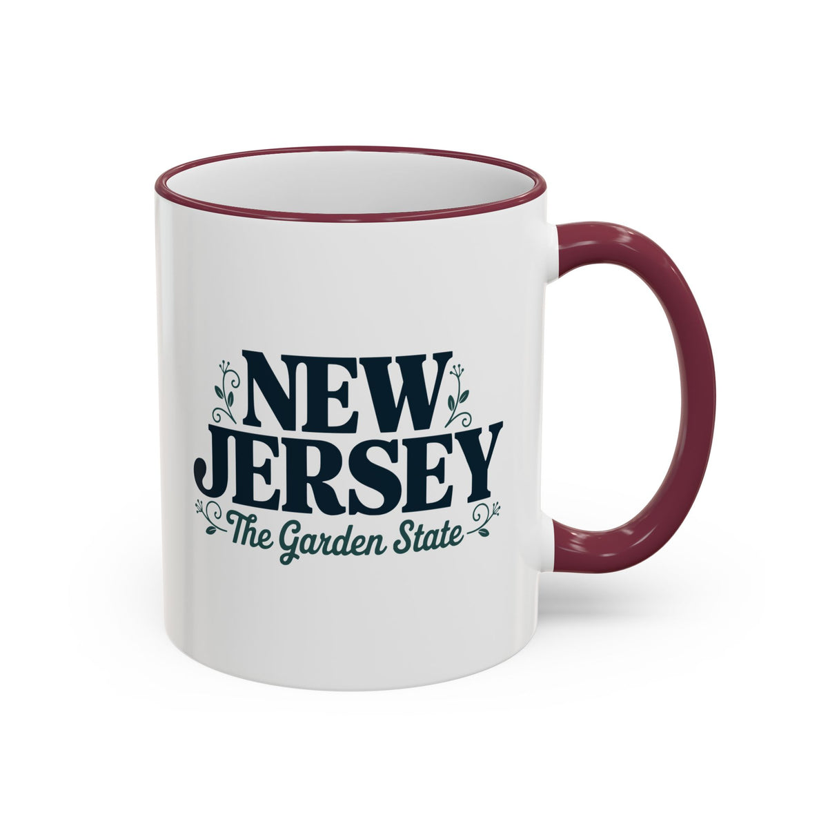 New Jersey State Pride Accent Rim & Handle Mug — 11oz/15oz