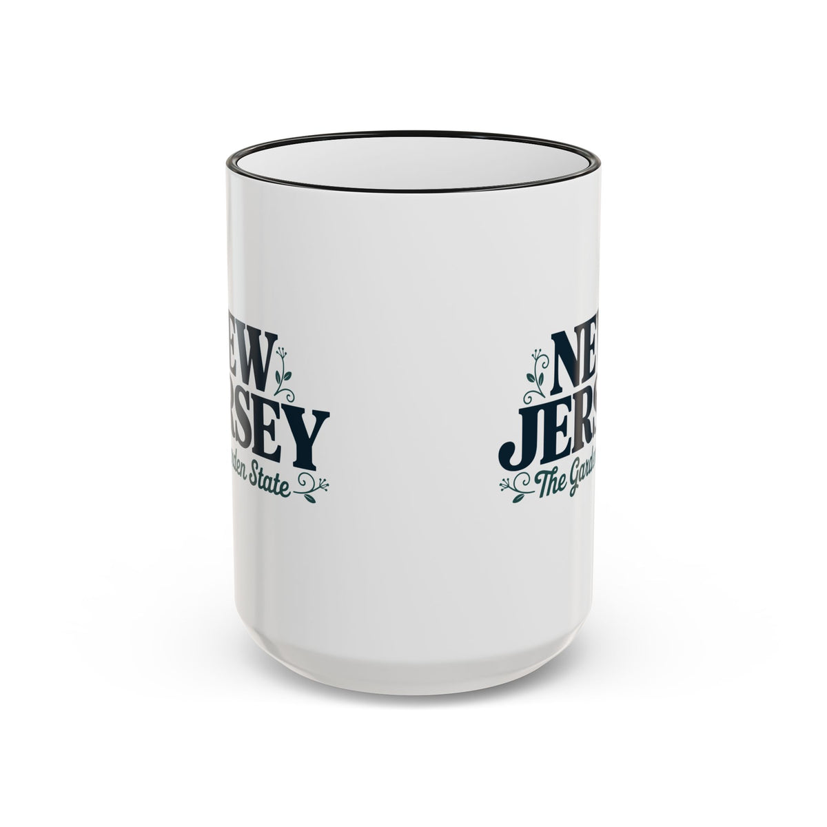 New Jersey State Pride Accent Rim & Handle Mug — 11oz/15oz