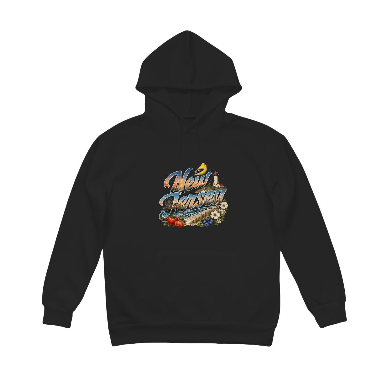 Vintage Icon New Jersey Hoodie - The Garden State