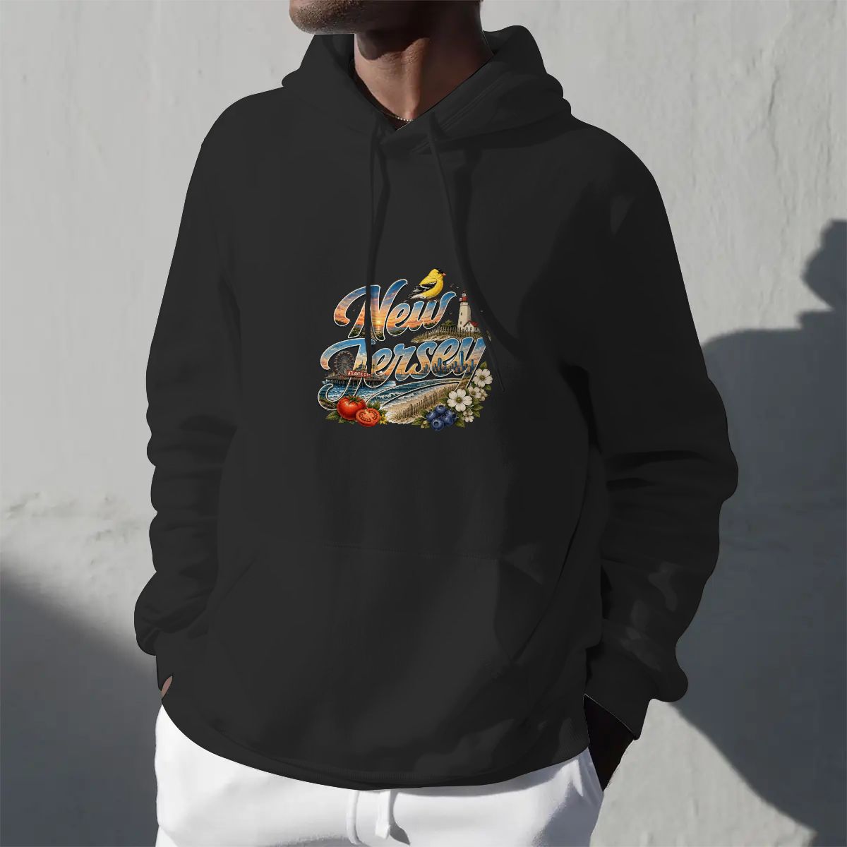 Vintage Icon New Jersey Hoodie - The Garden State