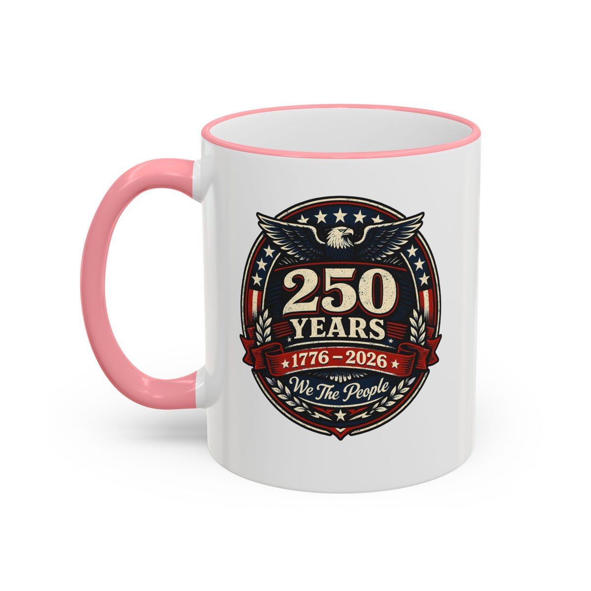 25 Years Veteran Commemorative Accent Rim Mug (11oz & 15oz) — Military/Service Anniversary