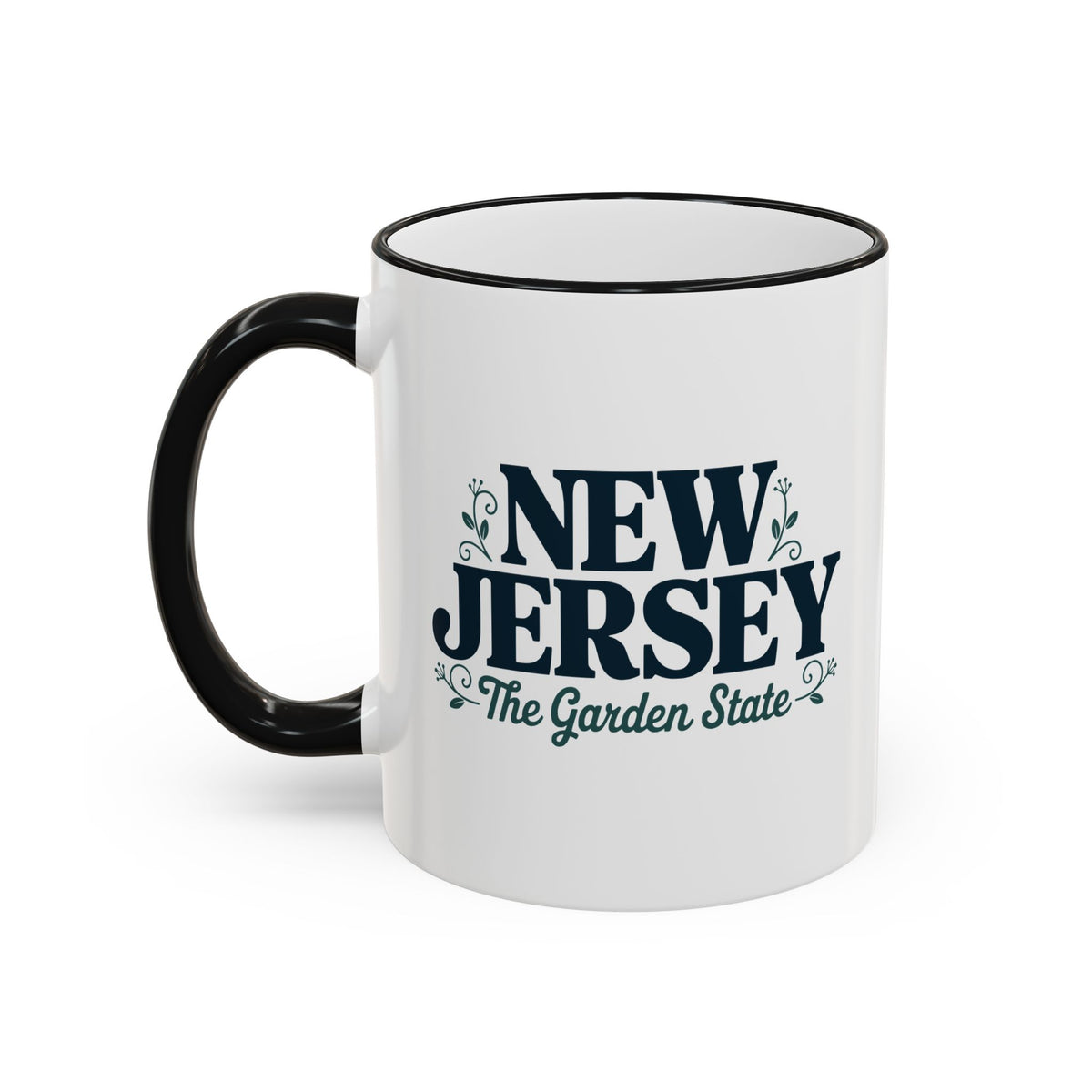 New Jersey State Pride Accent Rim & Handle Mug — 11oz/15oz