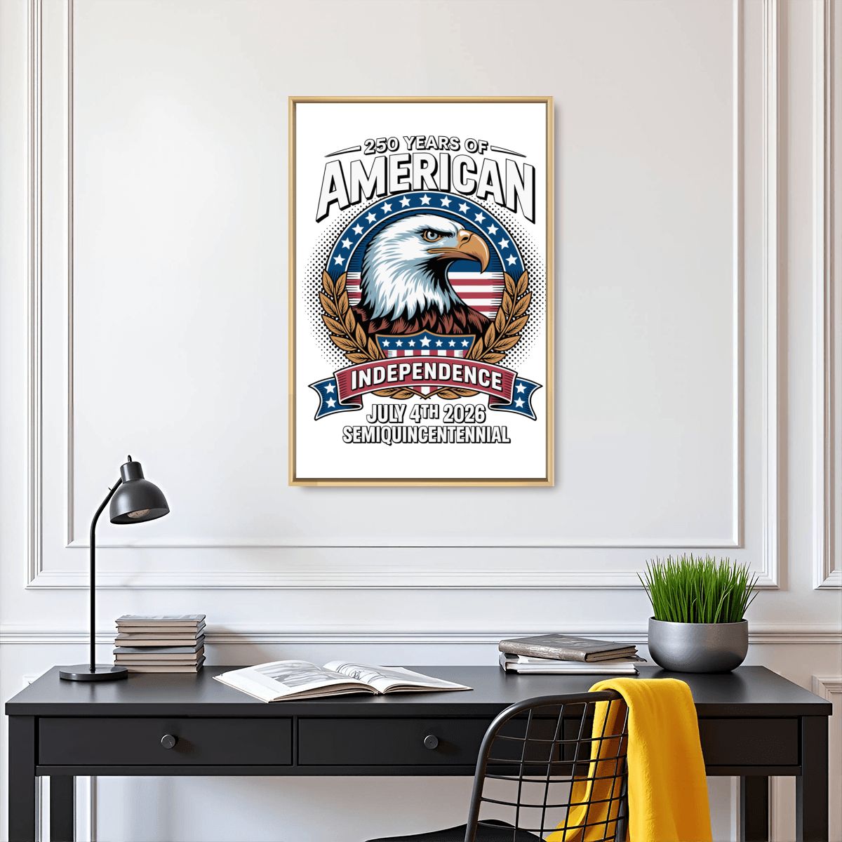 Floating Frame Canvas 2:3 (Vertical) (Made in USA) 250 Years America Anniversary