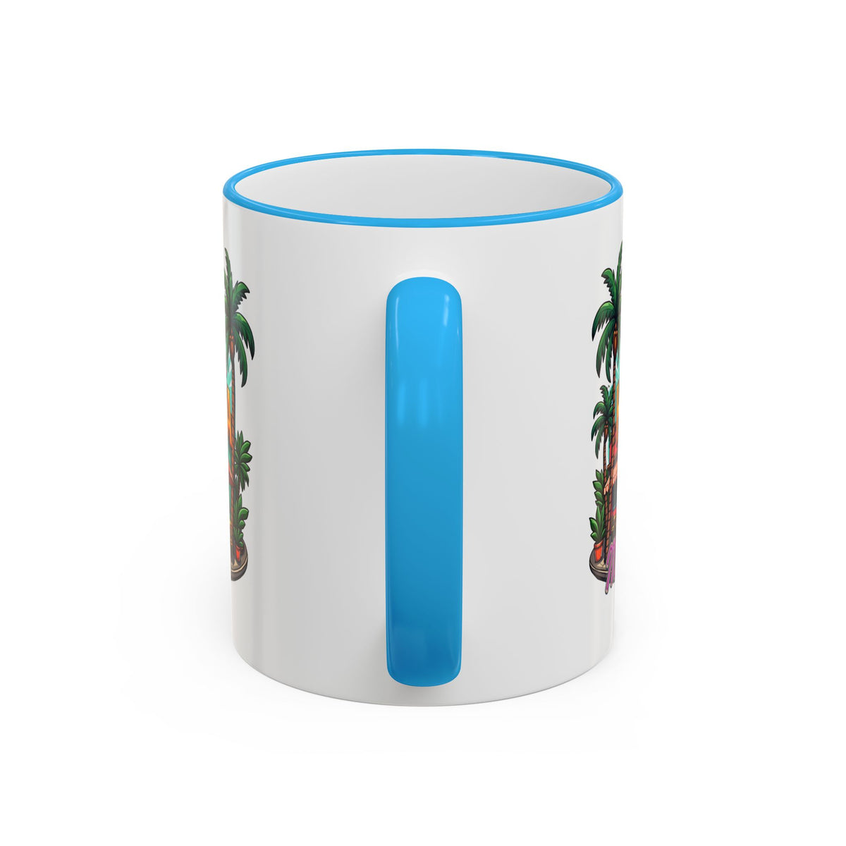 Tropical Little Havana Coffee Mug – Palm Tree Beach Scene