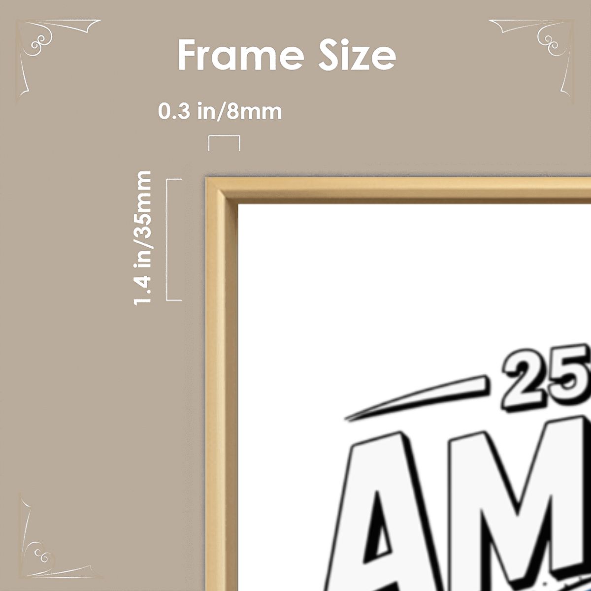 Floating Frame Canvas 2:3 (Vertical) (Made in USA) 250 Years America Anniversary