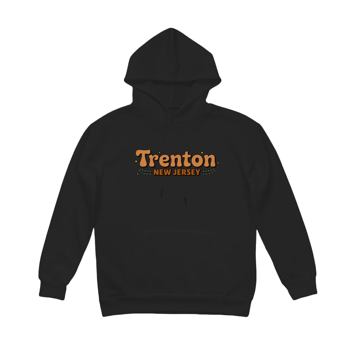 Retro Groovy Trenton New Jersey Hoodie — The Garden State