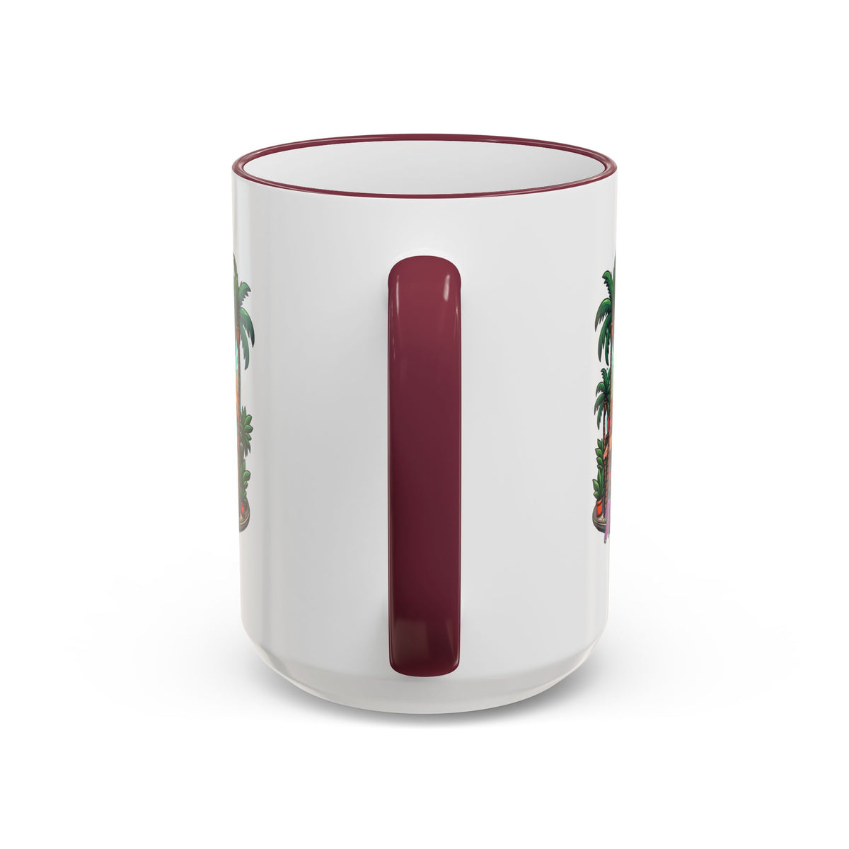 Tropical Little Havana Coffee Mug – Palm Tree Beach Scene