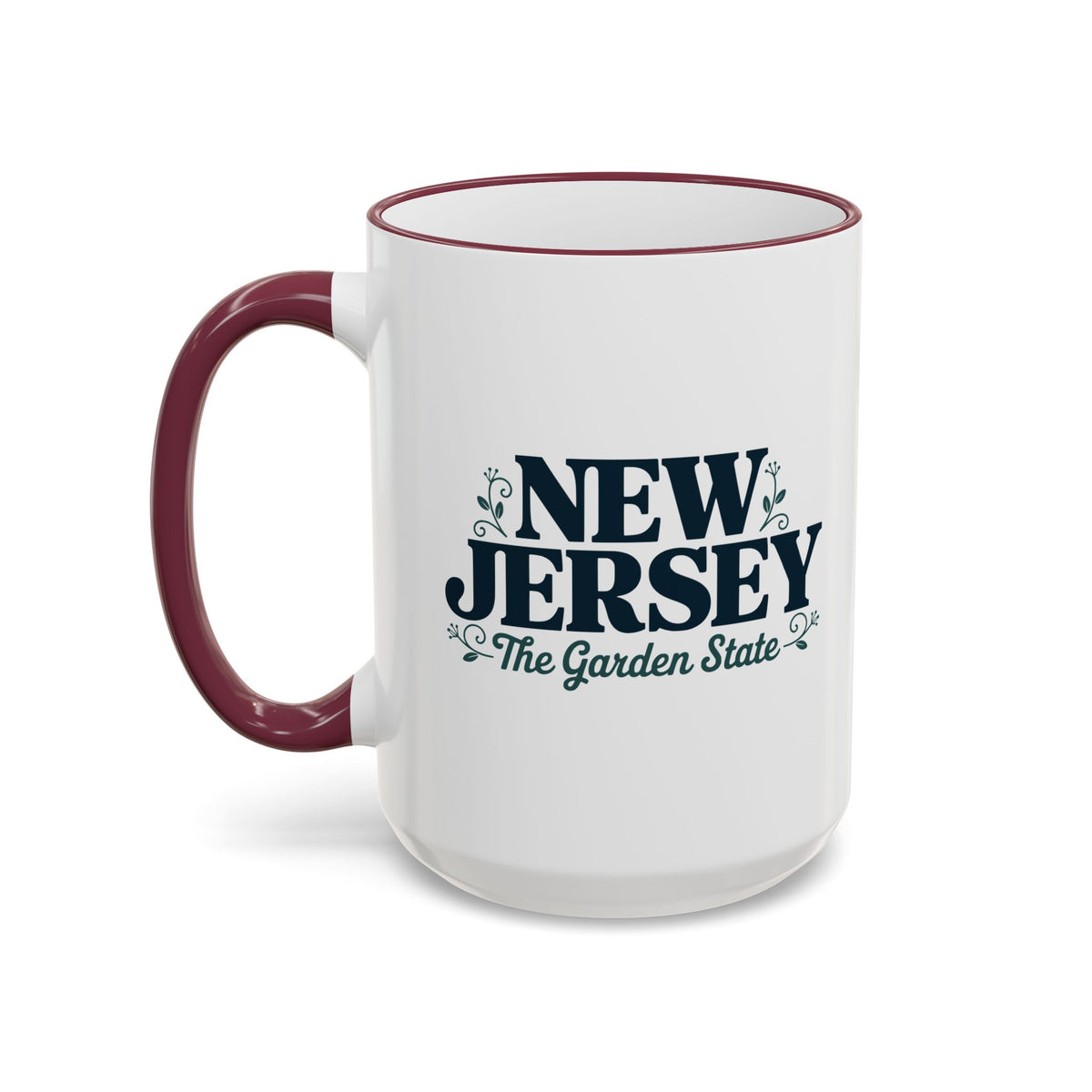 New Jersey State Pride Accent Rim & Handle Mug — 11oz/15oz