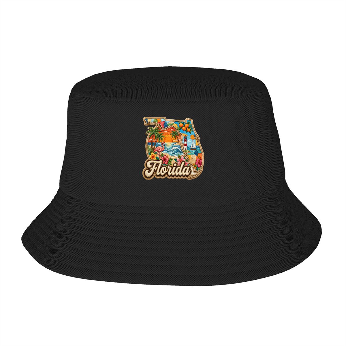 Florida Sunshine State — Tropical Medallion Bucket Hat