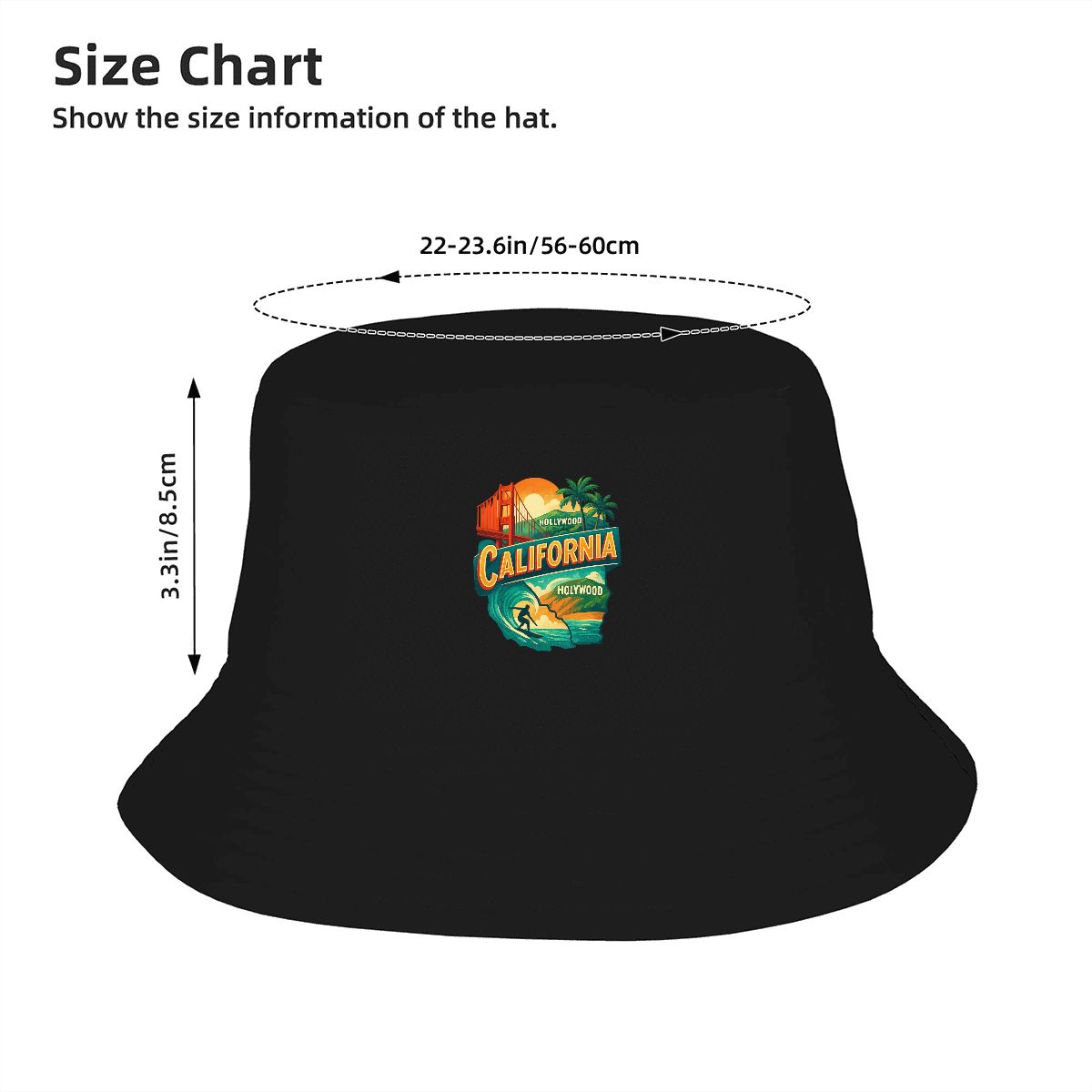 Double Layer California Bucket Hat (Made in USA)