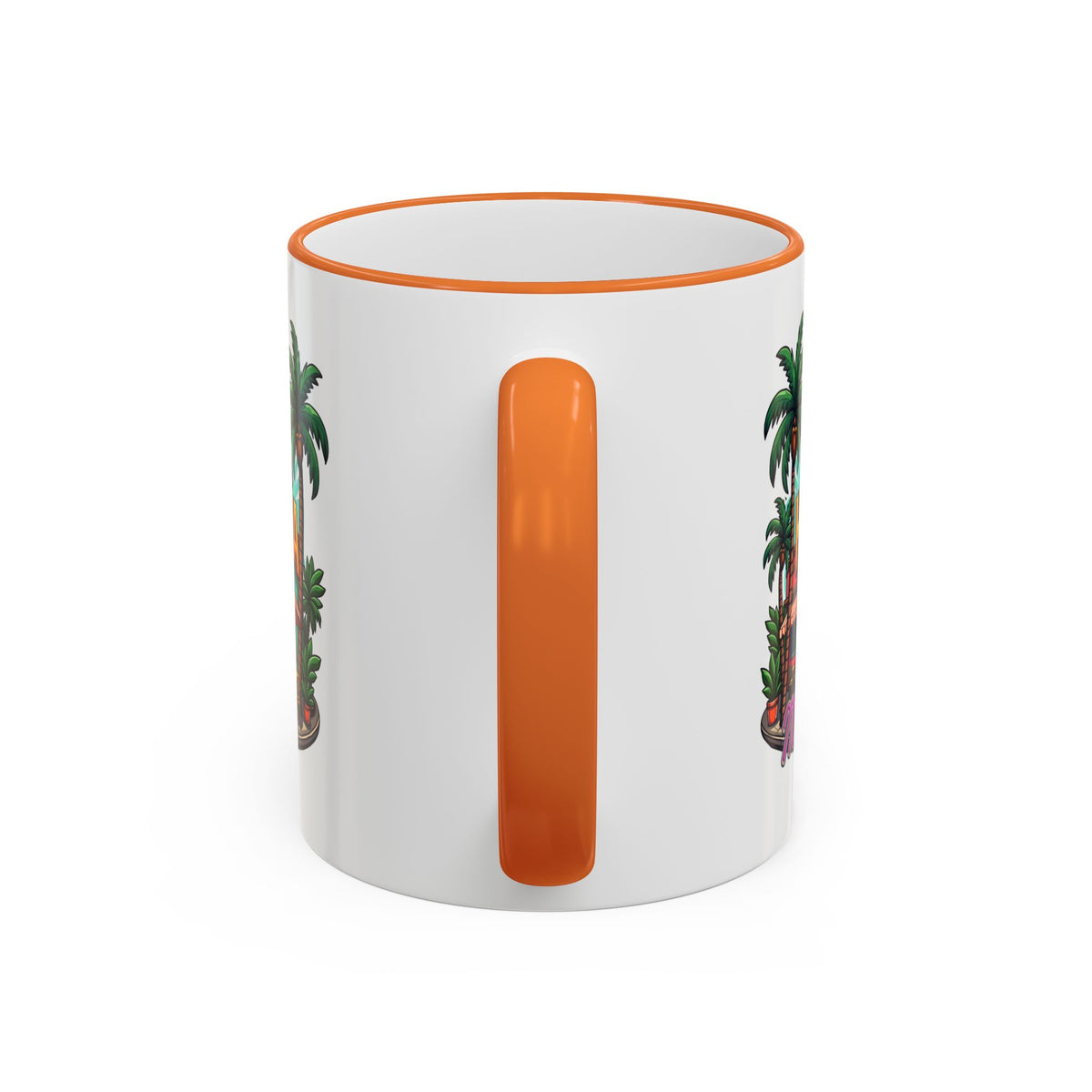 Tropical Little Havana Coffee Mug – Palm Tree Beach Scene