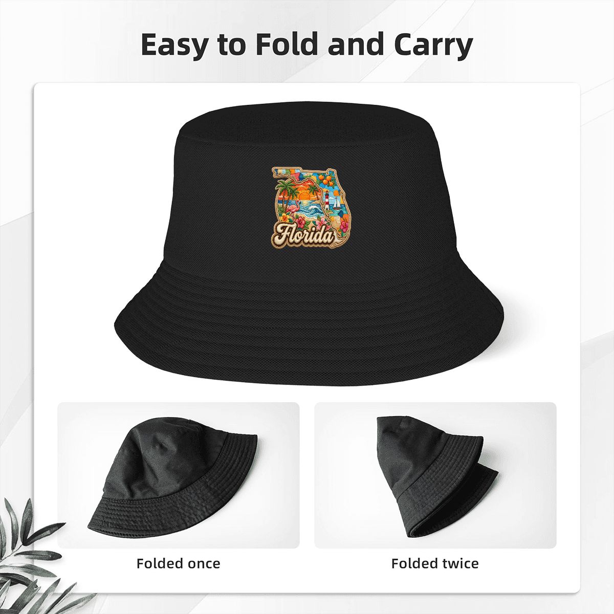 Florida Sunshine State — Tropical Medallion Bucket Hat