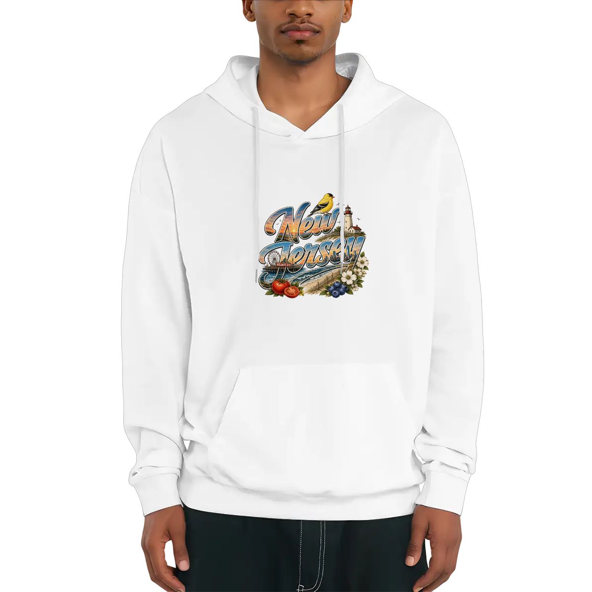 Vintage Icon New Jersey Hoodie - The Garden State