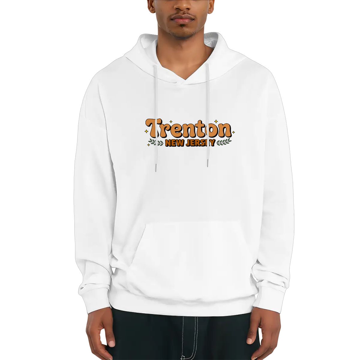 Retro Groovy Trenton New Jersey Hoodie — The Garden State