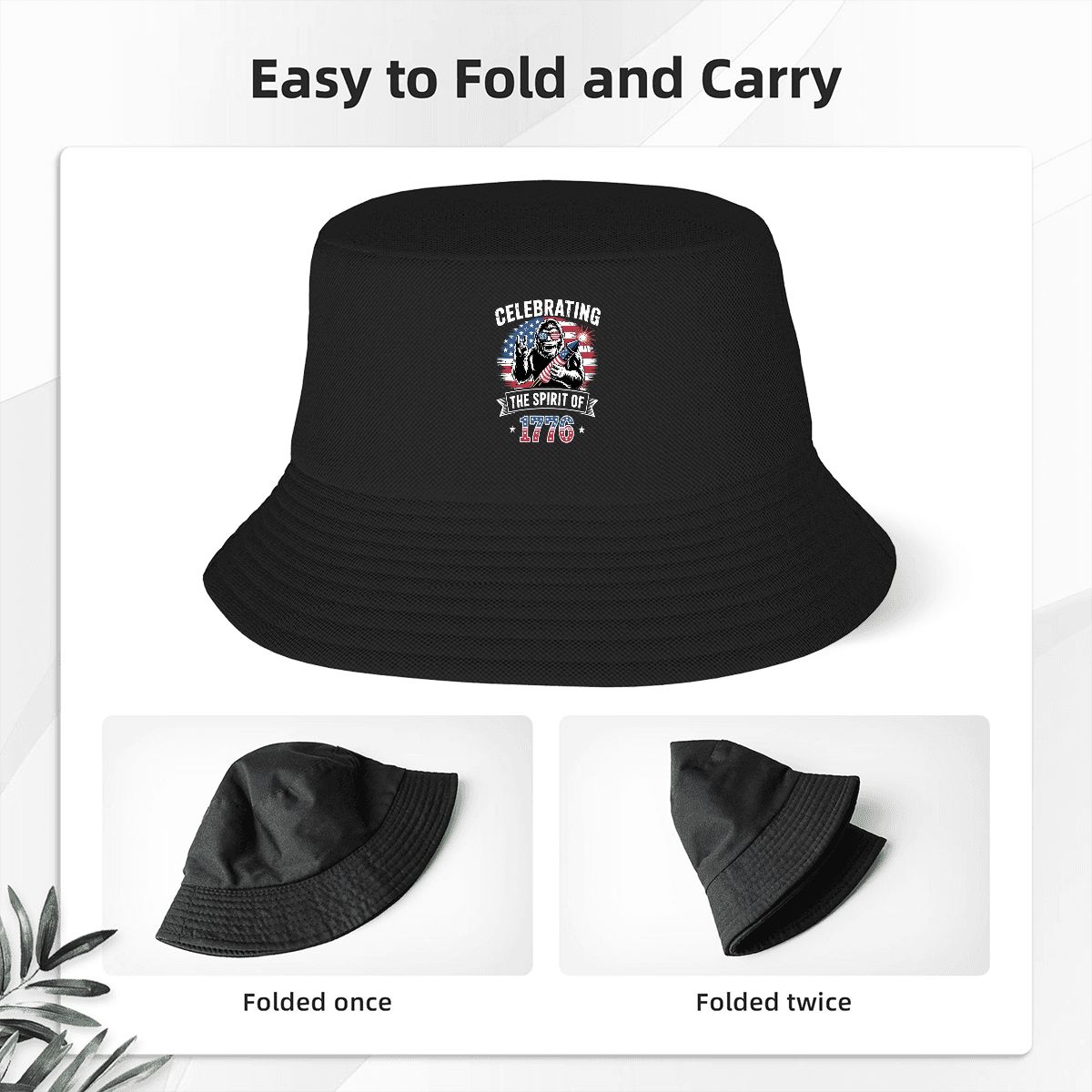 Double Layer Bucket Hat (Made in USA) 250 Years America