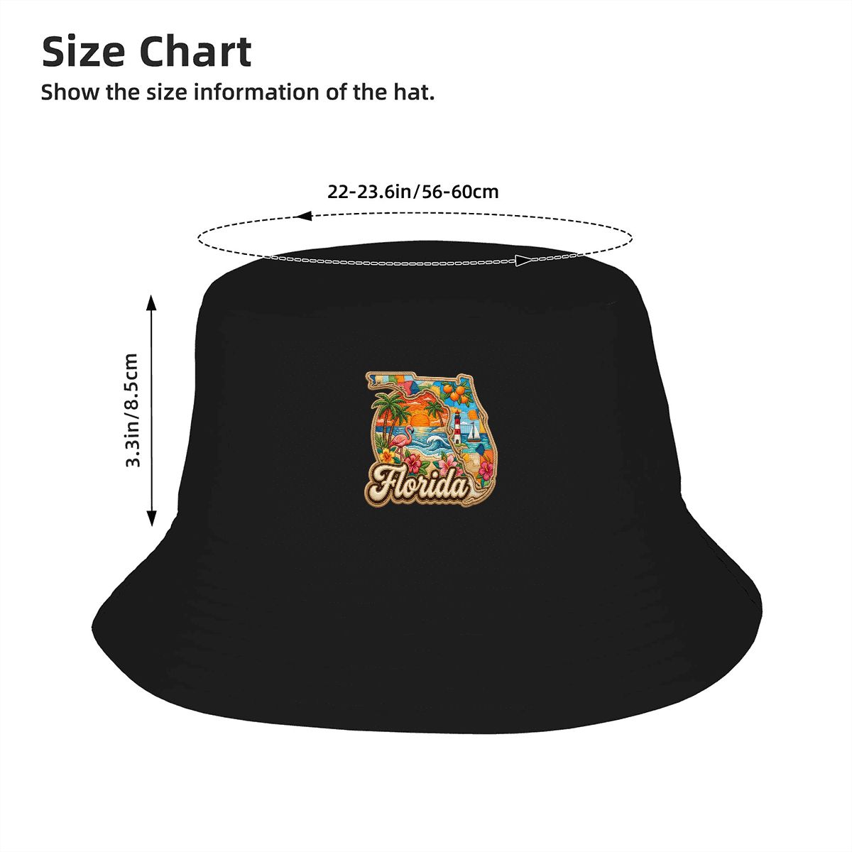 Florida Sunshine State — Tropical Medallion Bucket Hat