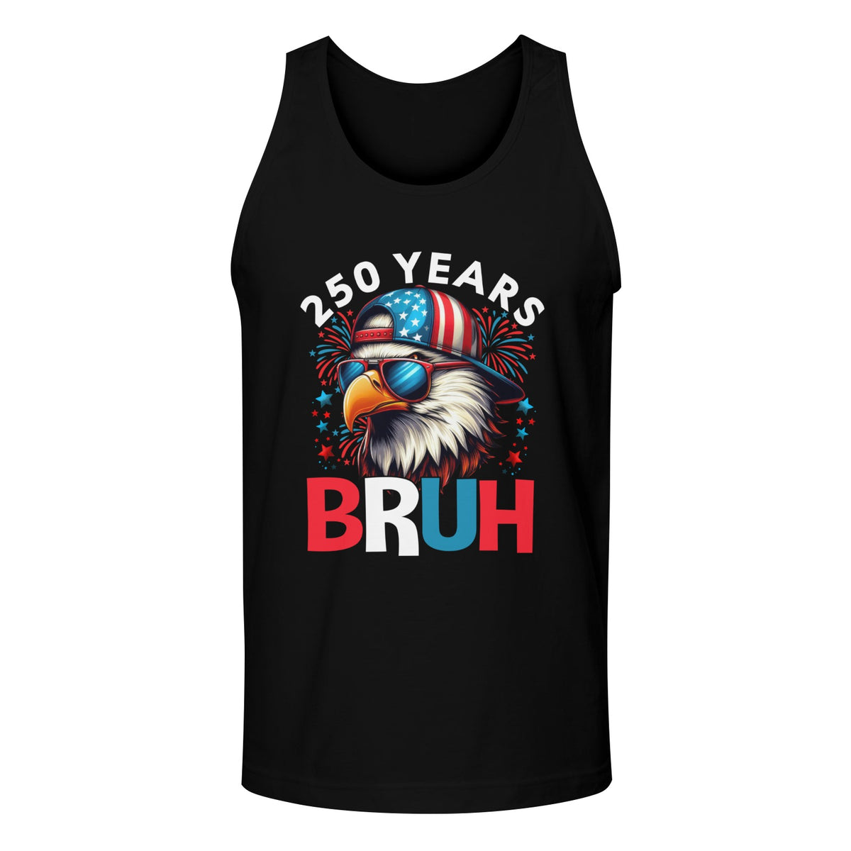 Black 250 Year Cool Eagle Tank Top - Made in USA