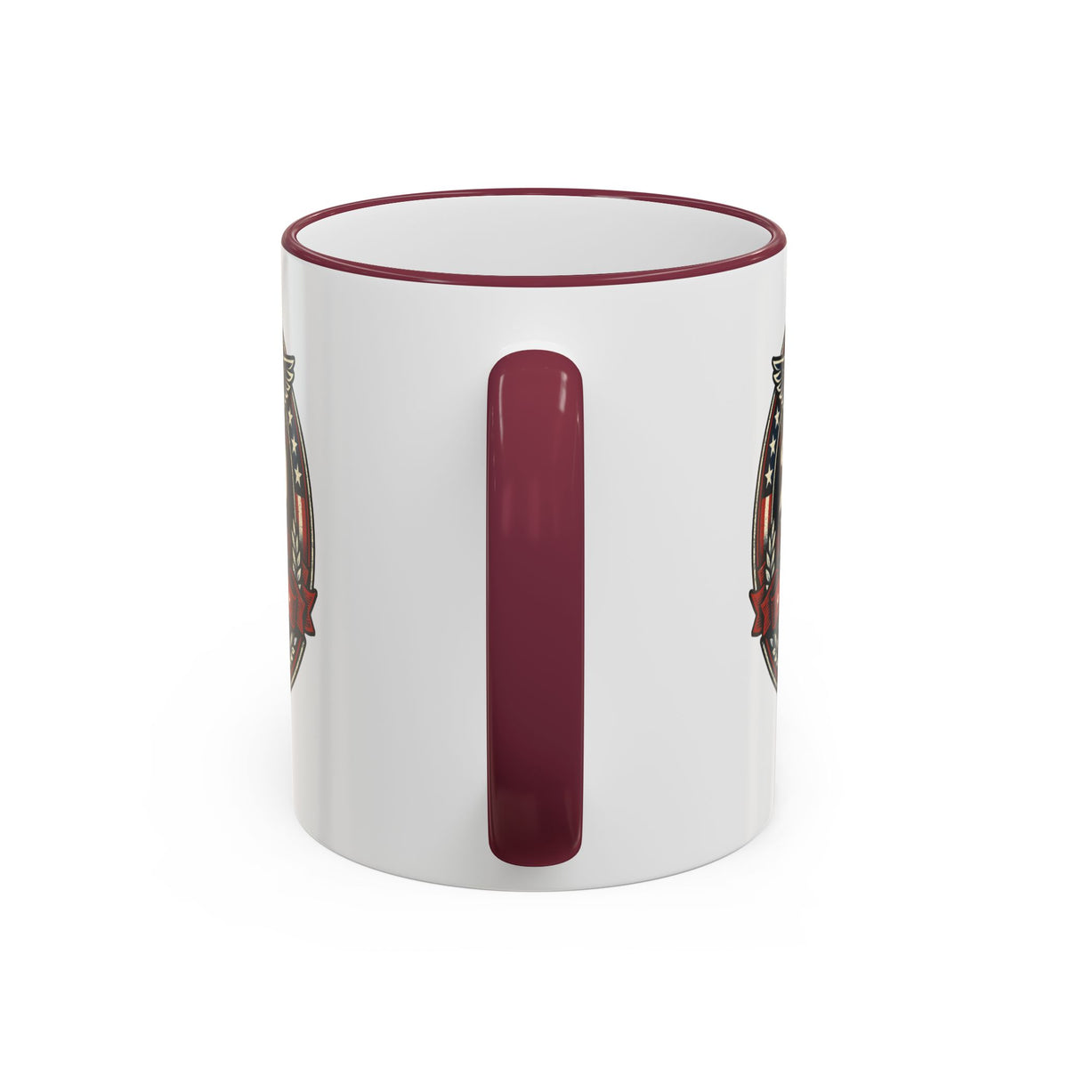 25 Years Veteran Commemorative Accent Rim Mug (11oz & 15oz) — Military/Service Anniversary