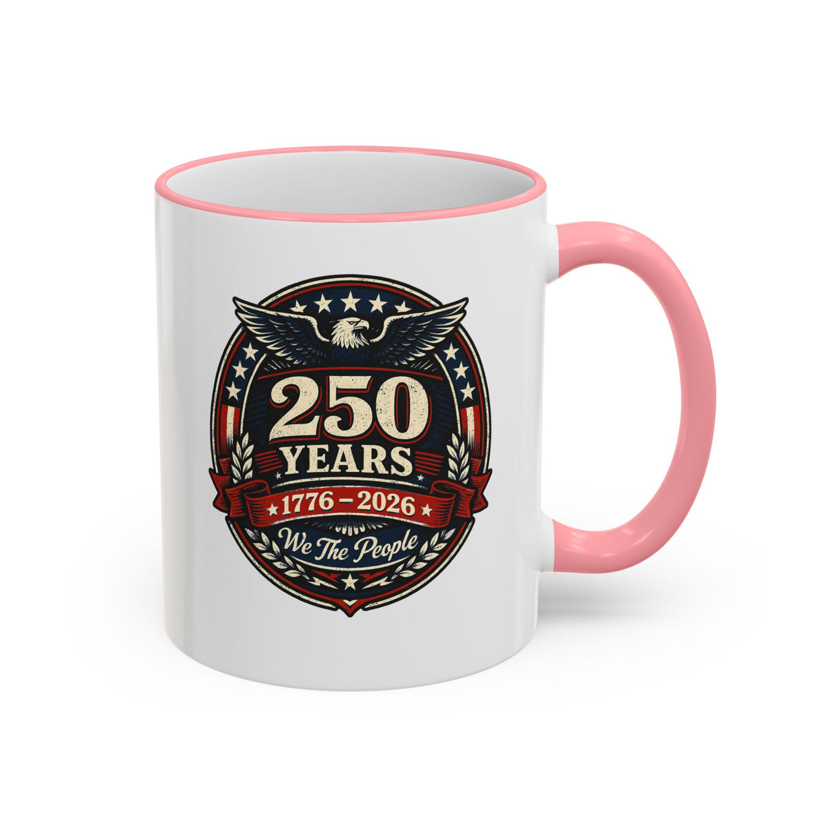 25 Years Veteran Commemorative Accent Rim Mug (11oz & 15oz) — Military/Service Anniversary