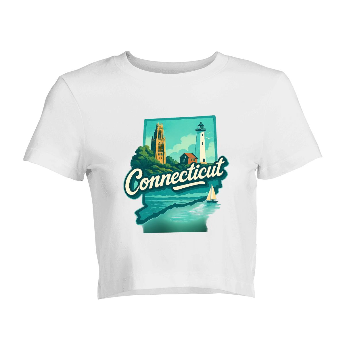 Short Sleeve Connecticut Crop Top for Women